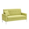 GlasFlength Sofas Modern Sofa with Comfortable Seating for Living Room or Lounge Area Green,57.1”*24.4”*30" - 4 of 4