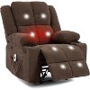 Manual Recliner Chair with Massage and Heat,Adjustable Lounge Chair with Cup Holders & Storage Pockets - 2 of 4