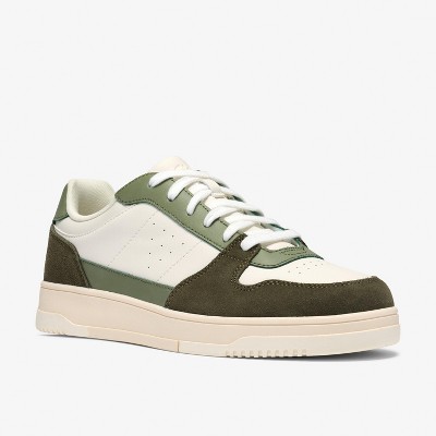 Clarks Mens Newick Lace Sneakers Green Shoes 11 Medium — фото 4