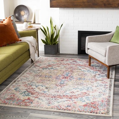 Hauteloom Hemingbrough Red&White Medallion Rug