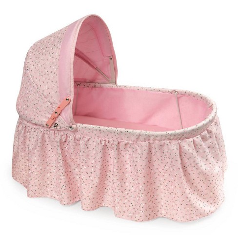 Badger Basket Folding Doll Cradle With Rosebud Fabric : Target