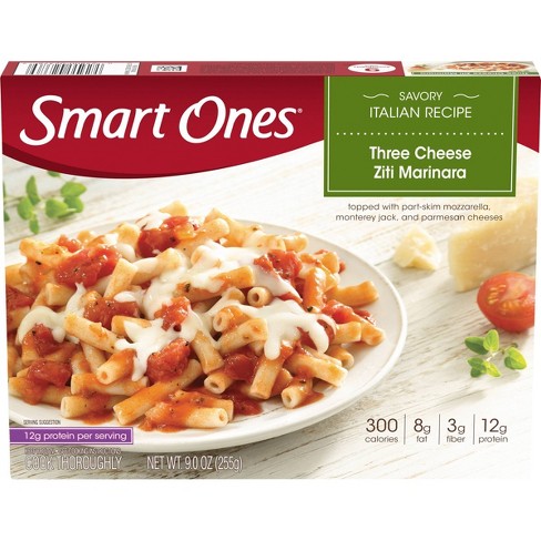 Smart Ones Frozen Three Cheese Ziti Marinara 9oz Target