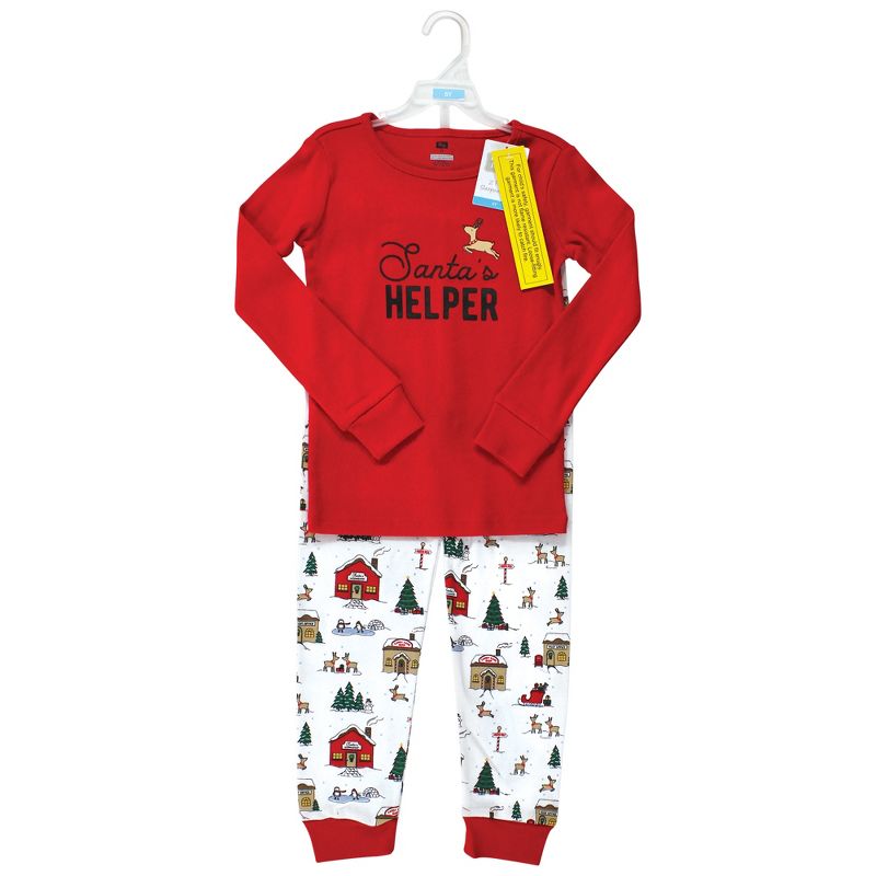 Hudson Baby Infant and Toddler Cotton Pajama Set, North Pole, 2 of 5