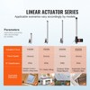VEVOR Linear Actuator 12V, 12 Inch Heavy Duty 1320lbs/6000N Linear Actuator, 0.19"/s Linear Motion Actuator with Mounting Bracket, Silver - 3 of 4