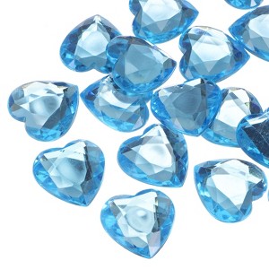 Unique Bargains Acrylic Flat Back Heart DIY Crafting Decor Jewelry Rhinestone 20 Pcs - 1 of 4