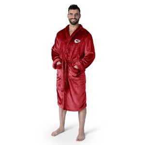 NFL Kansas City Chiefs L/XL Silk Touch Bathrobe 26 x 47 Inches - 1 of 4
