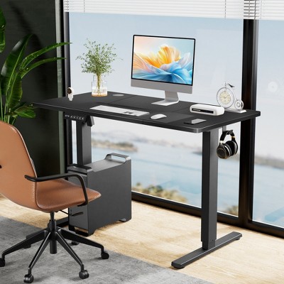 RISOKEYS Computer Stand Up Office Desk,Height Adjustable Games Desk,with Headphone Hook for Home Office & Computer Workstation,Games(Table only)