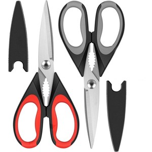 Itopfox Kitchen Scissors Heavy Duty Stainless Steel, All Purpose Cooking Shears for Meat Poultry Food, Dishwasher Safe Utility Tools with Home Gift - 1 of 4