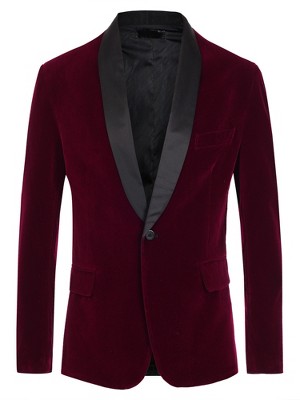 Buy MY'S Mens 3-Piece Suit Shawl Lapel One Button Tuxedo Slim Fit Premium Dinner Jacket Vest