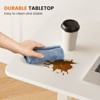 Infurnic Desks Overbed Bedside Table with Wheels, Mobile Standing Desk, Portable Rolling Bed Table for Laptop Computer Writing, White, 27.5*15.7*43.3 - 3 of 4