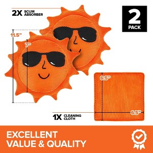 Stock Your Home Scum Sponges + Cloth (2 Pack) - 1 of 3