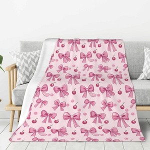 Lomsoe Christmas Pine Tree White Winter Couch Throw Blanket Flannel Soft Blanket for Living Room Bed Sofa Travel Office Camping. - 1 of 4