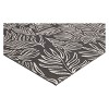 30 x 50 Leaves Outdoor Rug Black - Threshold™