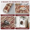 Washable Modern Tartan Plaid for Kitchen & Bedroom, Non Slip, Stain Resistant Throw Rug, 2'x6', Beige - 3 of 4