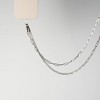 Hello Lux Paper Clip Chain Phone Crossbody Strap - Silver - 3 of 4