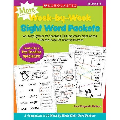 More Week-By-Week Sight Word Packets - by  Lisa McKeon (Paperback)