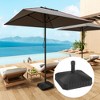 Outsunny Patio Umbrella Base Holder Outdoor Umbrella Stand, Filled Up to 42lbs with Stand or 33lbs with Water for Garden Poolside - 3 of 4