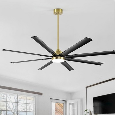 Airsurfer 72" Ceiling Fan with Color-Changing LED Light and Remote