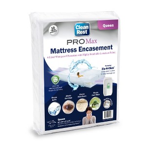 CleanRest Pro Max Zippered Mattress Protector/Encasement - Waterproof, Hypoallergenic & BedBug Proof - 1 of 4