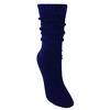 Navy Slouch Socks the Sock Panda (Women's Sizes, Adult Medium) - Heavyweight - 3 of 4