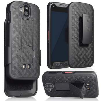 Nakedcellphone Case with Stand and Belt Clip Holster for Kyocera DuraForce Pro Phone (E5810, E6820)