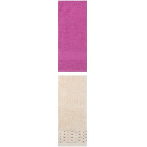 REGALWOVEN Solid Textured Cotton Absorbent Soft Bathroom Hand Towel 13" x 30"/14" x 30" 2 Packs - 1 of 4