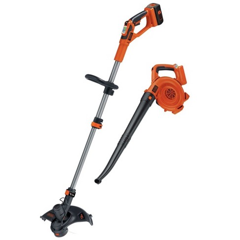Black & Decker Lcc140 40v Max Lithium-ion Cordless String Trimmer And  Sweeper Kit (2 Ah) : Target