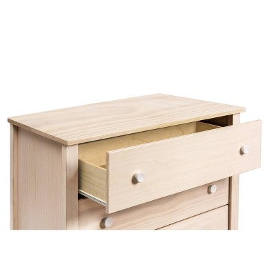 Natural Pine 3-Drawer Changer Dresser with Removable Tray