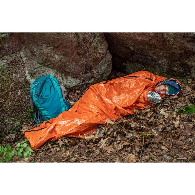 Survive Outdoors Longer Emergency Bivvy with Rescue Whistle 2pk - Orange, 4 of 7