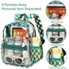 Clear Mini Backpack for Stadium Events Small Transparent Backpacks Plastic See Through Clear Bag for Concerts Work Festival Security Travel - 4 of 4