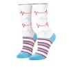 Cool Socks Novelty Crew Dress Sock, Women's, Graphic, Unique Designs, Funny Silly Cute - 2 of 4