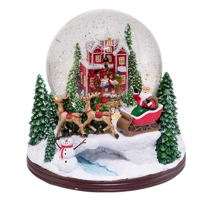 Kurt Adler 120MM Battery-Operated USB LED Musical Santa Water Globe