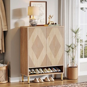 Hommoo 45.5" Shoe Cabinet With Adjustable Shelves - 1 of 4