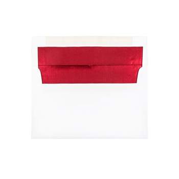 Jam Paper A9 Invitation Envelopes, 5.75 x 8.75, Black Linen, 25/Pack (900906807)