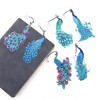 6pcs 5D Peacock Diamond Art Bookmarks Acrylic Peacock Diamond Art Bookmarks Pendant Diamond Art Bookmark Kits for Adults Kids - image 3 of 4