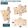 PAVILIA Coral Fleece Hooded Towel For Kids Toddler, After Shower Wrap for Beach Pool Swimming, Boys Girls 3-8 Years - 2 of 4