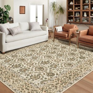 Garvee Vintage Washable Runner Kitchen Runner Rugs Boho Non-Slip Soft Low-Pile Rug for Living Room Indoor Throw Carpet for Farmhouse Dining Room Home - 1 of 4