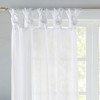 MAYEERTY Polyester Twisted tab Voile Sheer top finish window curtain pair for Living Room - 3 of 4