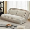 Okak Large Loveseat Floor Bean Bag Human Dog Bed with 5 Adjustable Position,Extra Lazy Chenille 2-in-1 Couch for You & Pets - 3 of 4