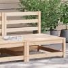 vidaXL Wooden Armless Patio Sofa - Outdoor Modular Seat, Garden Terrace Pinewood Couch, 27.6" x 27.6" x 26.4" - 2 of 4