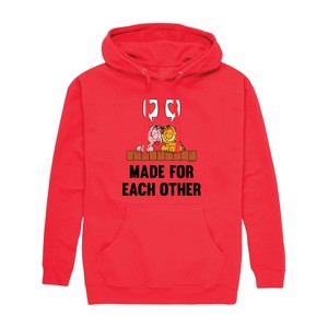 Men's - Garfield - Valentine's Day Graphic Fleece Pullover Hoodie - 1 of 4