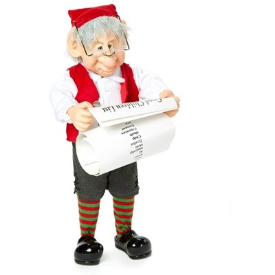 Northlight 12.5" Zim's The Elves Themselves Theo Collectible Christmas Elf Tabletop Figure