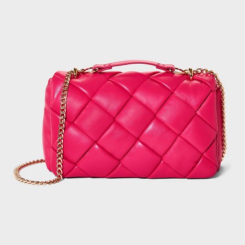 Cross body fashion pink bag