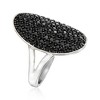 Ross-Simons 1.70 ct. t.w. Pave Black Spinel Ring in Sterling Silver - 3 of 4