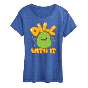 Women's - Squishmallows - Dill With It Charles Pickle Short Sleeve Graphic T-Shirt - 1 of 4