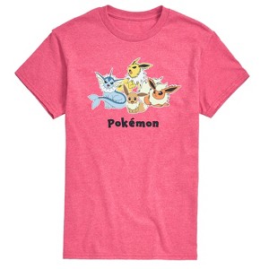 Men's - Pokémon - Eevee Evolution Group Short Sleeve Graphic T-Shirt - 1 of 3