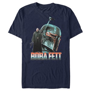 Men's Star Wars The Mandalorian Boba Fett Portrait T-Shirt - 1 of 4