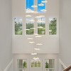 BAOURE 12-Light Modern Gold Led Chandelier Dimmable Lotus Leaf LED Chandelier for High Ceiling, 118in Long Staircase Spiral Pendant Lights for Foyer - 4 of 4