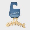 Metal Fish Bone Shaped Claw Hair Clip - Universal Thread™ Gold - 2 of 3