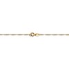 Black Bow Jewelry 1mm, 14k Yellow Gold, Singapore Chain Necklace - 4 of 4